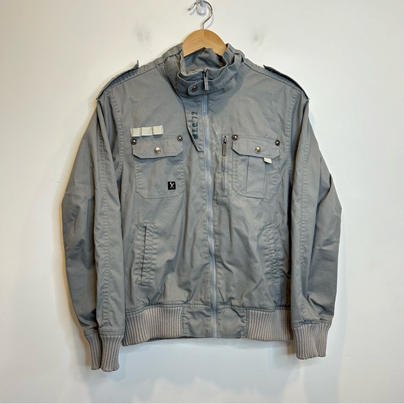 Marc Ecko Other - Marc Ecko Out & Sew NYC Men’s Bomber Jacket Grey